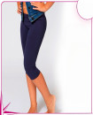 Made in Europe Girls Best Selling Capri Leggings High Quality Breathable Cotton Blue
